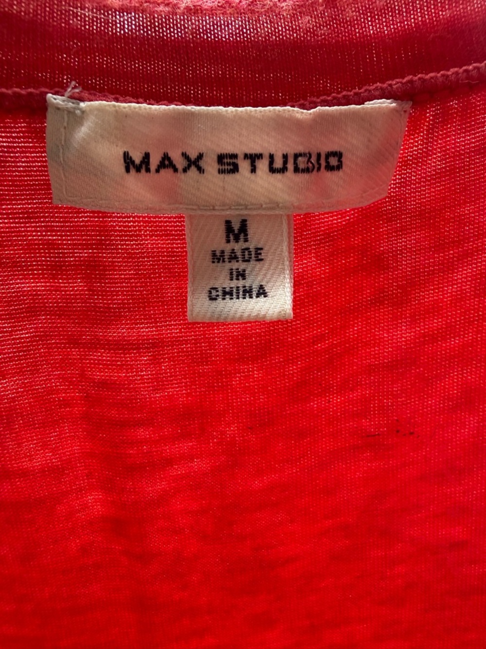 Max Studio Sleeveless Coral-Red Jersey Maxi Dress with Gathered Waistband - Picture 2 of 4
